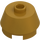 LEGO Pearl Gold Brick 2 x 2 Round with Sloped Sides (98100)