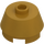 LEGO Pearl Gold Brick 2 x 2 Round with Sloped Sides (98100)