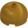 LEGO Oro perlato Mattoncino 3 x 3 Rotondo Dome (49308)