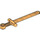 LEGO Pearl Gold Broadsword (44493 / 71014)