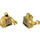 LEGO Oro perlato C-3PO con Printed Gambe e Restraining Bolt Minifigure Busto (973 / 76382)