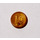 LEGO Pearl Gold Coin with 10 (Stylized with Mark)