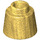 LEGO Pearl Gold Cone 1 x 1 Minifig Hat Fez (29175 / 85975)
