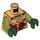 LEGO Perlgold Cragger Minifig Torso mit Olive Green Arme und Dark Green Hände (973 / 76382)