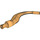 LEGO Perlgold Gebogen Horn mit Stift (24204 / 65041)
