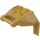 LEGO Parelmoer goud Design Steen 4 x 3 x 3 met 3.2 Shaft (27167)