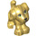 LEGO Pearl Gold Dog with Green Eyes (66356 / 66686)