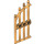 LEGO Pearl Gold Door 1 x 4 x 9 Arched Gate with Bars (42448)