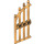 LEGO Parelmoer Goud Deur 1 x 4 x 9 Arched Gate met Bars (42448)