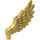 LEGO Pearl Gold Feathered Minifig Wing (11100)