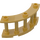 LEGO Or perlé Clôture Spindled 4 x 4 x 2 Trimestre Rond avec 3 goujons (21229)