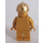LEGO Pearl Gold Firefighter Statue Figurine