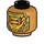 LEGO Pearl Gold Golden Imperium Head (Recessed Solid Stud) (3274)