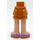 LEGO Perle guld Hofte med Kort Dobbelt Layered Nederdel med Lilla Shoes med Gold Soles (92818)