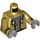 LEGO Pearl Gold Hiphop Robot Minifig Torso (973 / 76382)