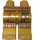 LEGO Perlgold Hüften und Beine mit Copper Waist und Knee Ties (3815 / 71196)