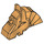 LEGO Perlgold Pferd Battle Helm (Angular) (44557 / 48492)