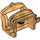LEGO Perlgold Pferd Saddle mit Zwei Clips (4491 / 18306)