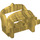 LEGO Perlgold Pferd Saddle mit Zwei Clips (4491 / 18306)