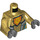 LEGO Pearl Gold King Halbert Minifig Torso (973 / 76382)