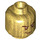 LEGO Pearl Gold Lloyd - Golden Ninja Head (Recessed Solid Stud) (3626 / 12745)