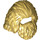 LEGO Pearl Gold Long Hair with Beard (37784 / 87206)