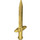 LEGO Pearl Gold Long Sword with Thick Crossguard (18031)