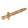 LEGO Perlgold Lange Schwert mit dünnem Crossguard (98370)
