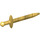 LEGO Or perlé Longue Épée avec une garde étroite (98370)