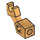LEGO Perlgold Mechanisch Arm mit dünner Unterstützung (53989 / 58342)