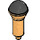 LEGO Pearl Gold Microphone with Black top (18740 / 19380)