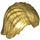 LEGO Pearl Gold Mid-Length Tousled Hair with Center Parting (88283)