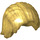 LEGO Parelmoer Goud Midden lengte Tousled Haar met midden scheiding (88283)
