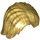 LEGO Parelmoer Goud Midden lengte Tousled Haar met Midden Parting (88283)