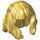 LEGO Pearl Gold Mid-Length Wavy Hair with Long Bangs (37697 / 80675)