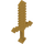 LEGO Pearl Gold Minecraft Sword (18787)