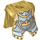 LEGO Parelmoer Goud Minifig Armour Plaat met Fantasy Era Gold Knight Patroon (2587 / 86340)