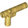 LEGO Parelmoer goud Minifiguur Slang Nozzle met Kant Snaar Gat zonder groeven (60849)