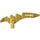 LEGO Pearl Gold Minifig Weapon Crescent Blade Serrated (98141)
