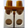 LEGO Pearl Gold Minifigure Hips and Legs with Gold Scaled Armor (3815 / 13115)