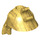 LEGO Pearl Gold Minifigure Samurai Helmet with Horizontal Clip (65037 / 98128)