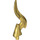 LEGO Pearl Gold Minifigure Spear Tip with Elongated Flame (18395)