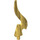LEGO Pearl Gold Minifigure Spear Tip with Elongated Flame (18395)
