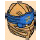 LEGO Pearl Gold Ninjago Wrap with Blue Headband and Gold Ninjago Logogram  (1081)
