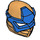 LEGO Pearl Gold Ninjago Wrap with Blue Mask (65072)