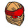 LEGO Pearl Gold Ninjago Wrap with Red Headband (40925)
