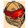 LEGO Pearl Gold Ninjago Wrap with Red Headband and Gold Ninjago Logogram  (1078)