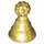 LEGO Parelmoer goud Party Hoed met Klein Pin (24131)