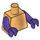 LEGO Pearl Gold Plain Torso with Dark Purple Arms and Hands (973 / 76382)