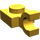 LEGO Parelmoer Goud Plaat 1 x 1 met Horizontale Klem (Clip met platte voorkant) (6019)